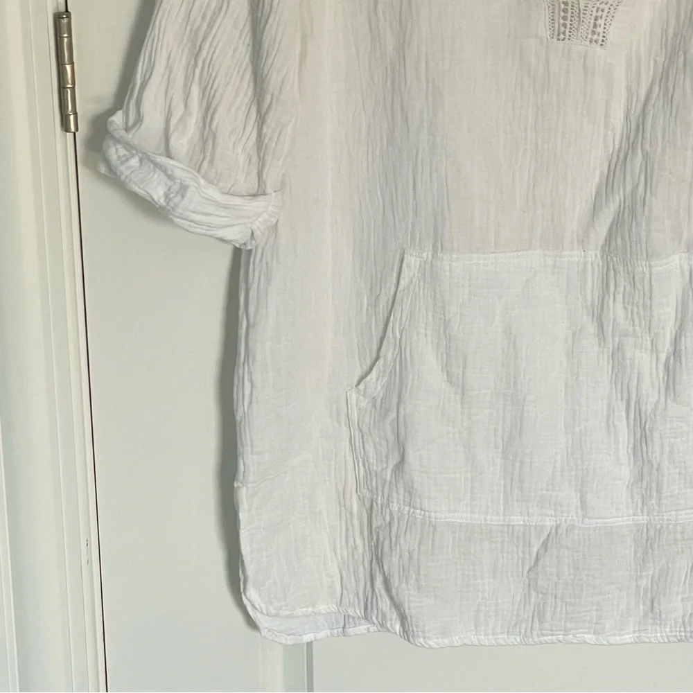 La Blanca Swimwear White Hooded Sweater Swimsuit Cover Up - 47070